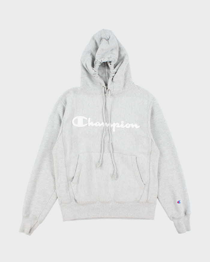 Vintage Y2k 00s Champion Reverse Weave Grey Hoodie - S
