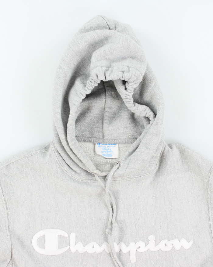 Vintage Y2k 00s Champion Reverse Weave Grey Hoodie - S