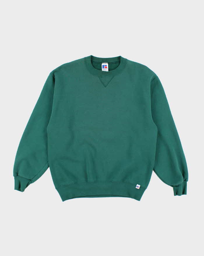 Vintage 90's Russell Athletic Heavyweight Blank Sweatshirt - M