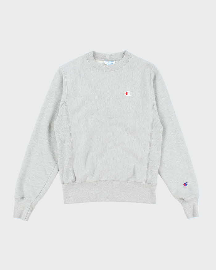 Vintage Y2k 00s Champion Grey Reverse Weave Sweatshirt - XS