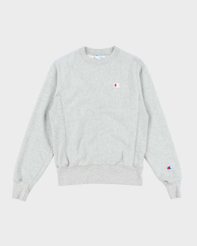 Vintage Y2k 00s Champion Grey Reverse Weave Sweatshirt - XS