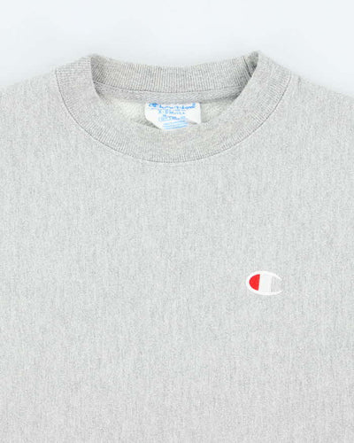 Vintage Y2k 00s Champion Grey Reverse Weave Sweatshirt - XS