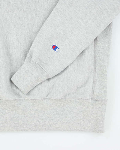 Vintage Y2k 00s Champion Grey Reverse Weave Sweatshirt - XS