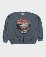 Vintage 2000's Whiskey Mountain Graphic Print Sweatshirt - XXL