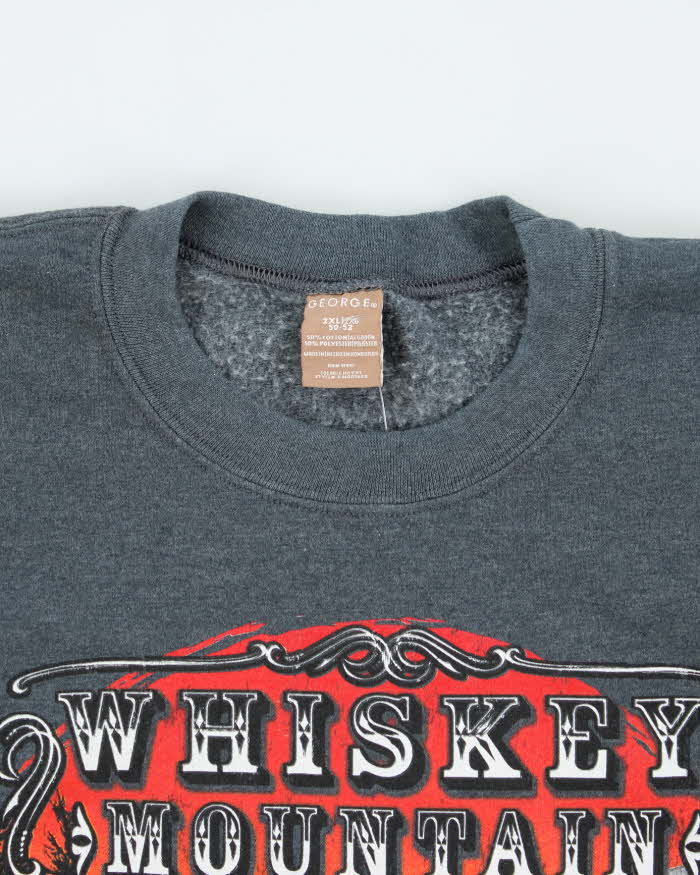 Vintage 2000's Whiskey Mountain Graphic Print Sweatshirt - XXL
