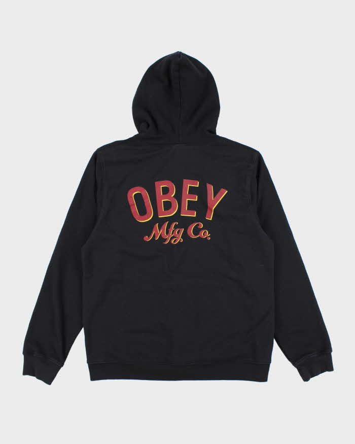 Vintage Y2k 00s Obey Zip-Up Hoodie - XL