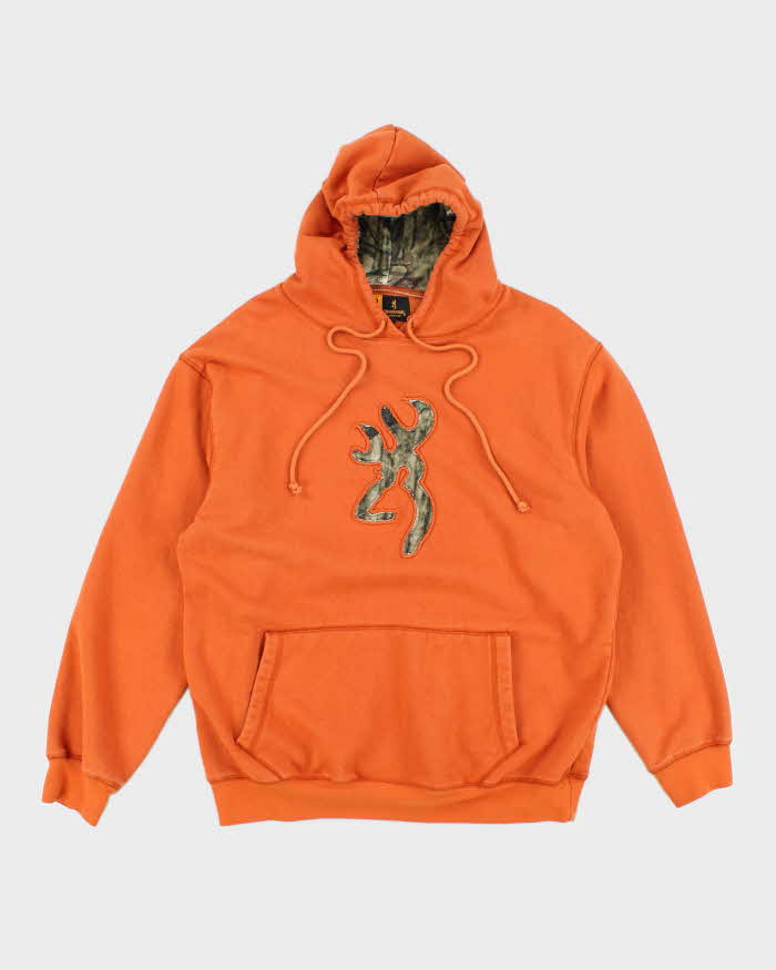 Vintage Y2k 00s Browning Orange Hoodie - L