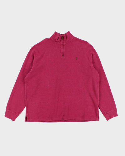 Vintage Ralph Lauren Quarter-Zip Jumper - XXL