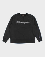 Vintage Y2k 00s Champion Black Sweatshirt - L
