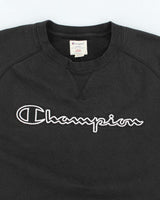 Vintage Y2k 00s Champion Black Sweatshirt - L