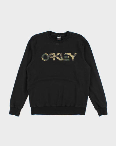 Vintage 2000's Oakley Spell Out Camouflage Logo Sweatshirt - L