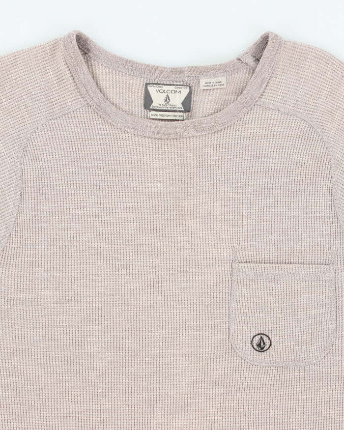 Vintage 2000's Volcom Waffle Lightweight Sweatshirt - M