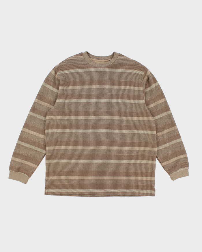 Vintage 2000's Pierre Cardin Striped Lightweight Sweatshirt - XL