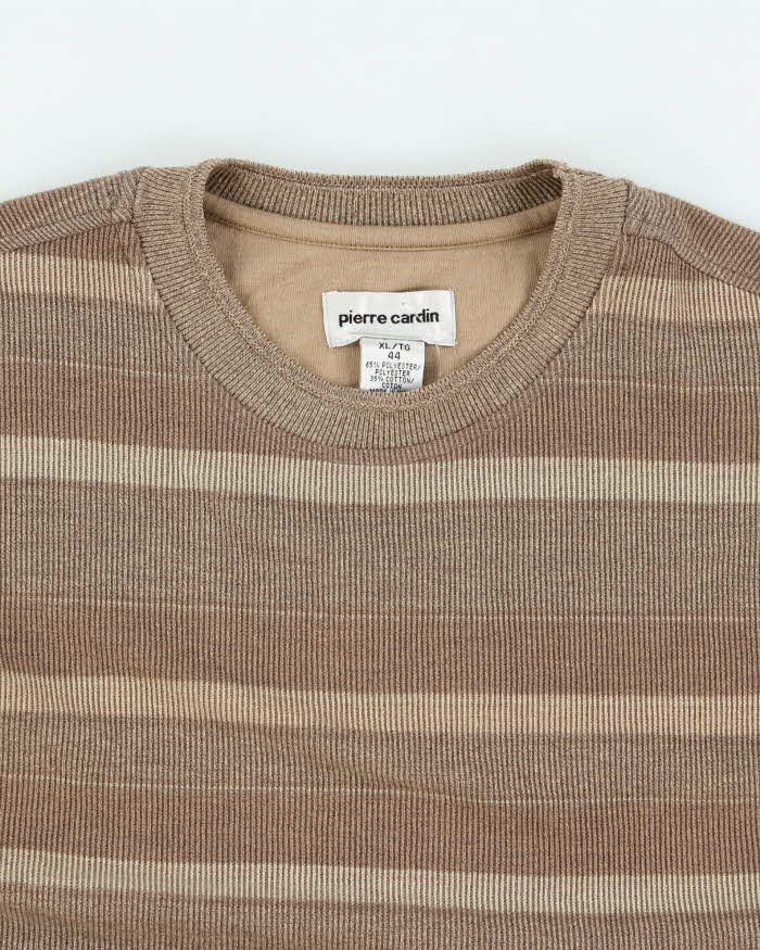 Vintage 2000's Pierre Cardin Striped Lightweight Sweatshirt - XL