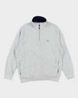 Vintage Y2K Lacoste Quarter Zip Sweatshirt - XXL