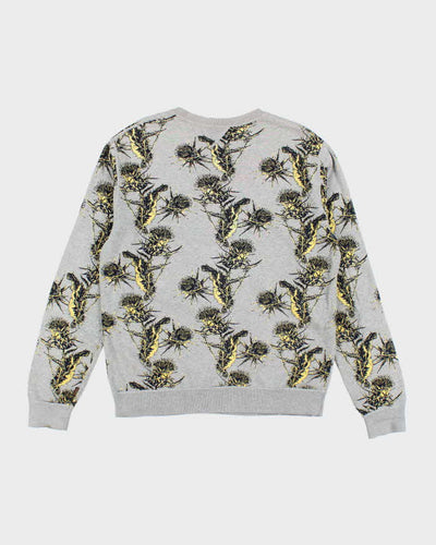 Vintage Ermenegildo Zegna Thistle Graphic Print Sweatshirt - M