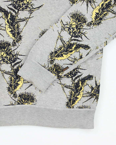 Vintage Ermenegildo Zegna Thistle Graphic Print Sweatshirt - M