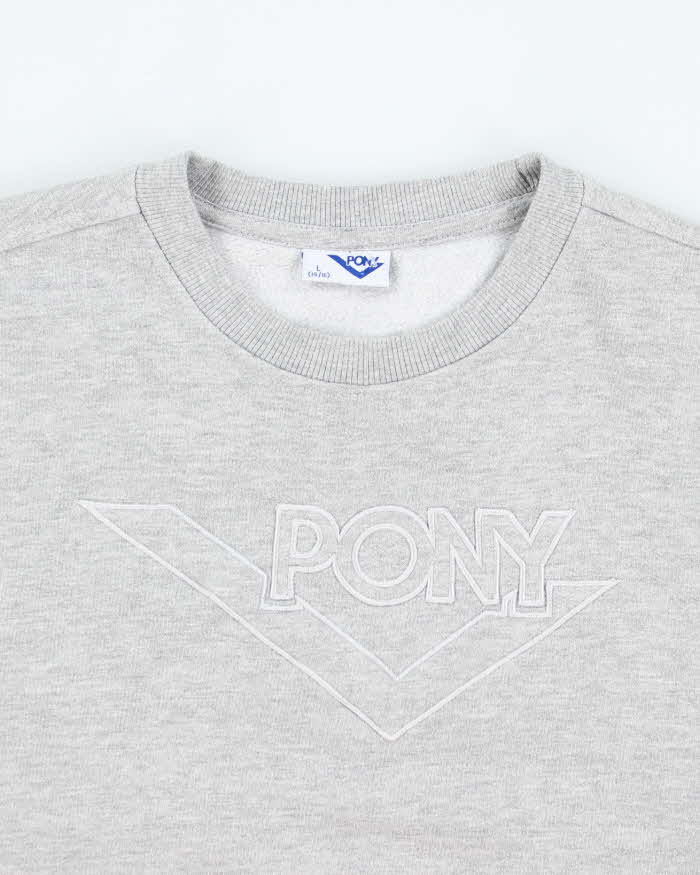 Vintage 2000's Pony Embroidered Logo Sweatshirt - L