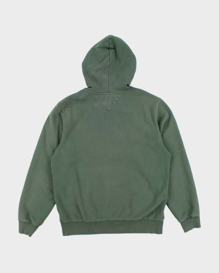 Vintage Y2K Tommy Hilfiger Spell Out Zip Up Hoodie - M