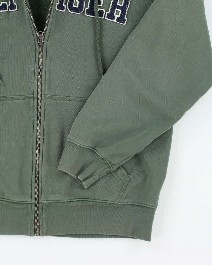Vintage Y2K Tommy Hilfiger Spell Out Zip Up Hoodie - M