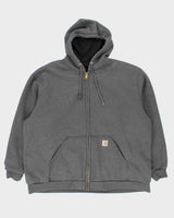 Vintage 2000's Carhartt Oversized Faded Zip Up Hoodie - XXXL
