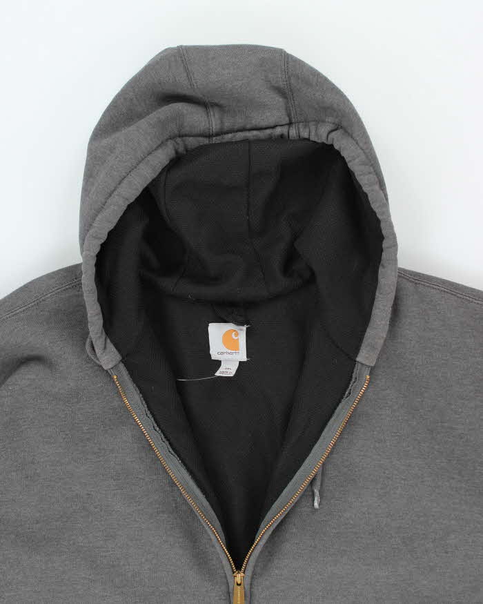 Vintage 2000's Carhartt Oversized Faded Zip Up Hoodie - XXXL