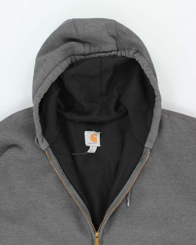 Vintage 2000's Carhartt Oversized Faded Zip Up Hoodie - XXXL