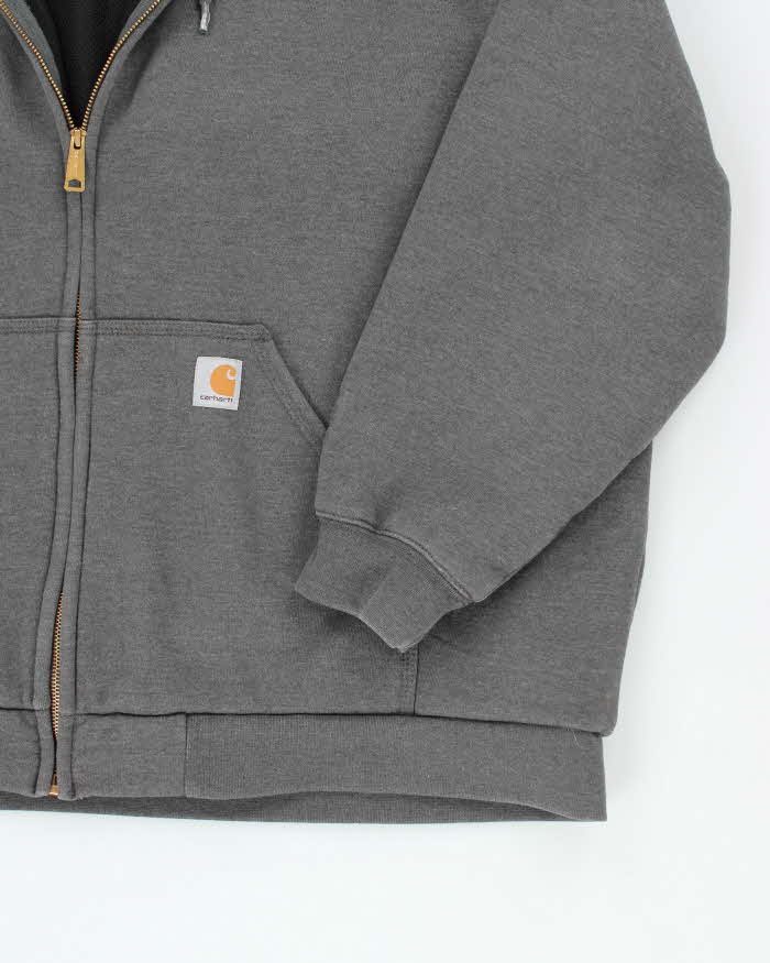 Vintage 2000's Carhartt Oversized Faded Zip Up Hoodie - XXXL