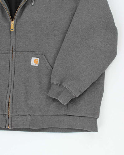 Vintage 2000's Carhartt Oversized Faded Zip Up Hoodie - XXXL