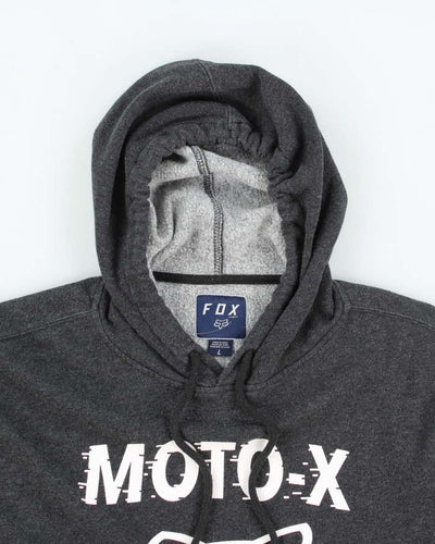 Vintage Y2K Fox Racing Fleeced Lined Hoodie - XL