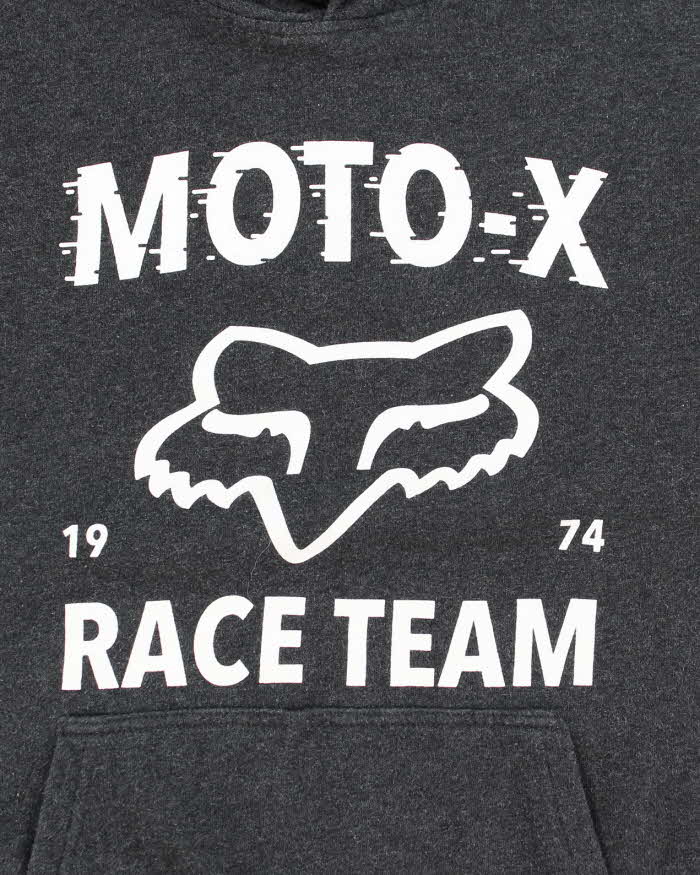 Vintage Y2K Fox Racing Fleeced Lined Hoodie - XL