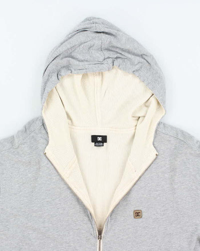 Vintage 2000's DC Skate Co. Waffle Zip Up Hoodie - XL