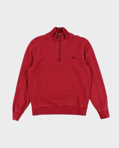 Vintage 2000's U.S. Polo Assn Quarter Zip Sweatshirt - S