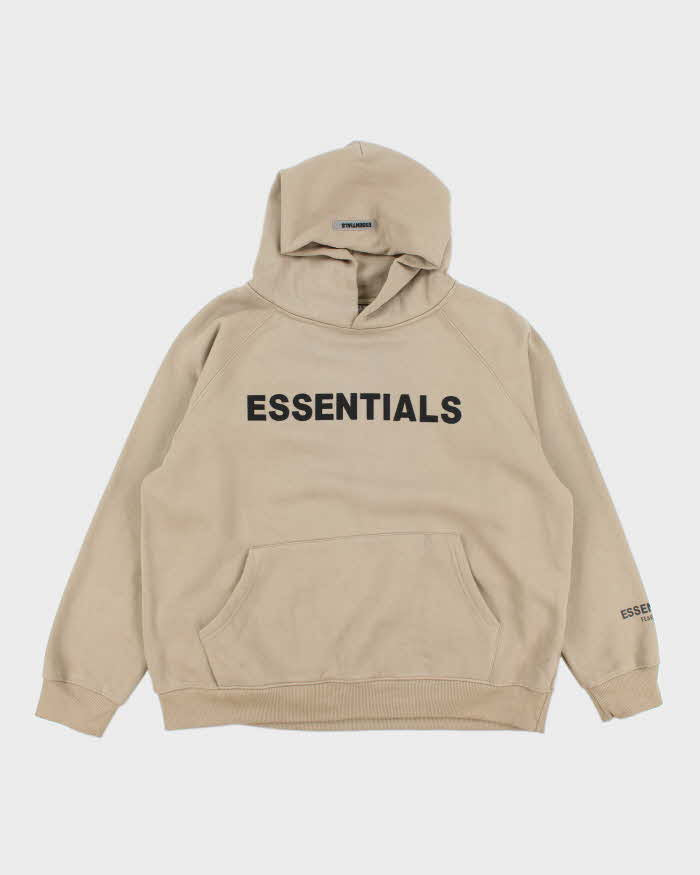 Vintage Essentials Spell Out Oversized Hoodie - L