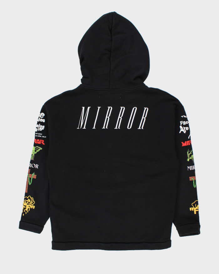 Off White "Main Label" Graphic Print Zip Up Hoodie - XS