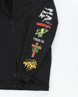 Off White "Main Label" Graphic Print Zip Up Hoodie - XS