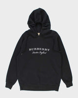 Vintage Burberry Embroidered Spell Out Hoodie - L