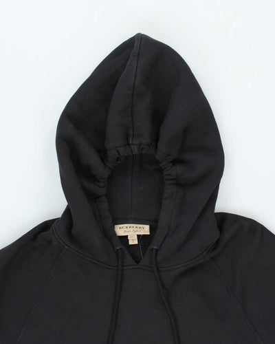 Vintage Burberry Embroidered Spell Out Hoodie - L