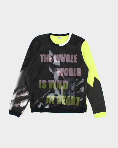 Vintage Kenzo Wild at Heart Graphic Print Sweatshirt - L