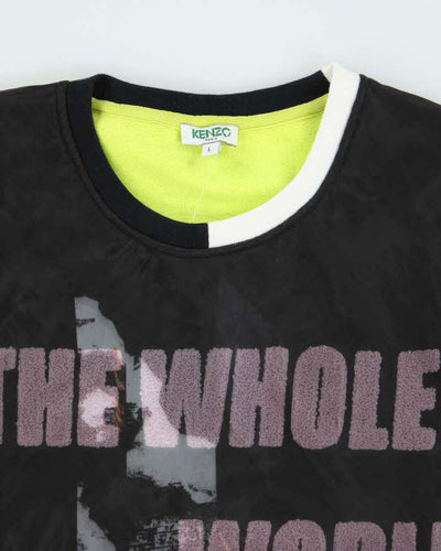 Vintage Kenzo Wild at Heart Graphic Print Sweatshirt - L