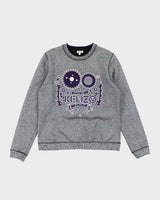 Vintage Kenzo Glitter Heavyweight Embroidered Sweatshirt - L