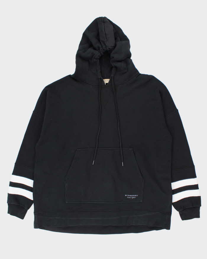 Vintage 2000's Burberry Striped Oversized Hoodie - L