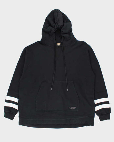 Vintage 2000's Burberry Striped Oversized Hoodie - L