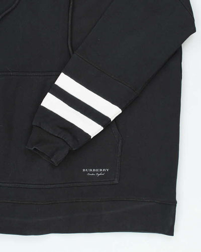Vintage 2000's Burberry Striped Oversized Hoodie - L