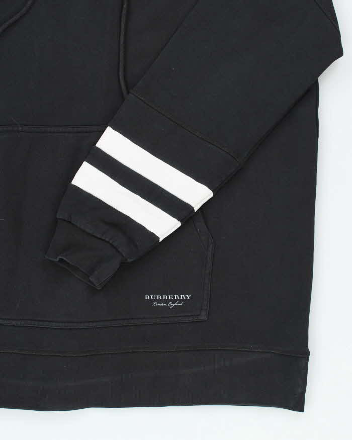 Vintage 2000's Burberry Striped Oversized Hoodie - L