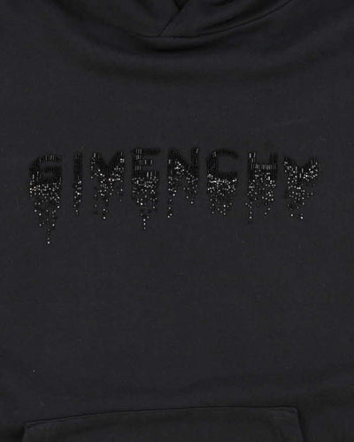 Vintage 2000's Givenchy Bedazzled Logo Hoodie - XS