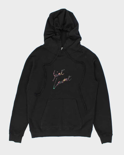 Vintage Y2K Saint Laurent Multi-Coloured Graphic Print Hoodie - XL