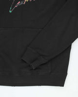 Vintage Y2K Saint Laurent Multi-Coloured Graphic Print Hoodie - XL
