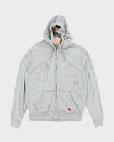 Vintage Burberry Brit Embroidered Logo Zip Up Hoodie - L