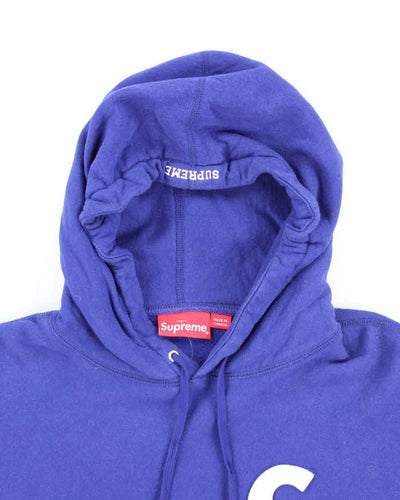 Supreme New York S Logo Patch Heavyweight Hoodie - M